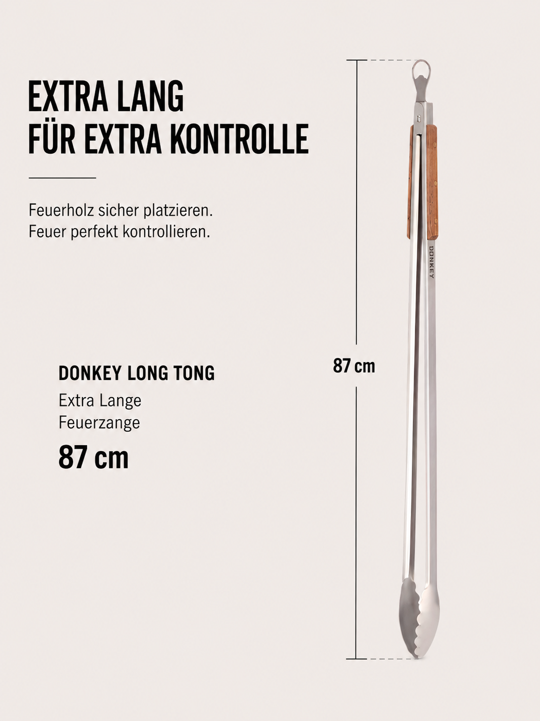 Donkey Long Tong – Grillzange 87cm